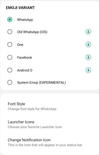 Emojis Style on GB WhatsApp