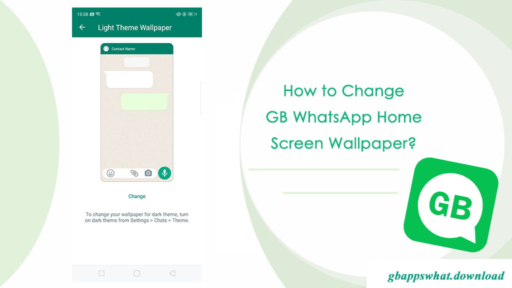 How to Change GB WhatsApp Home Screen Wallpaper