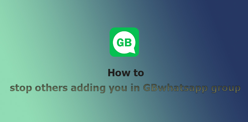 gbwhatsapp group setting