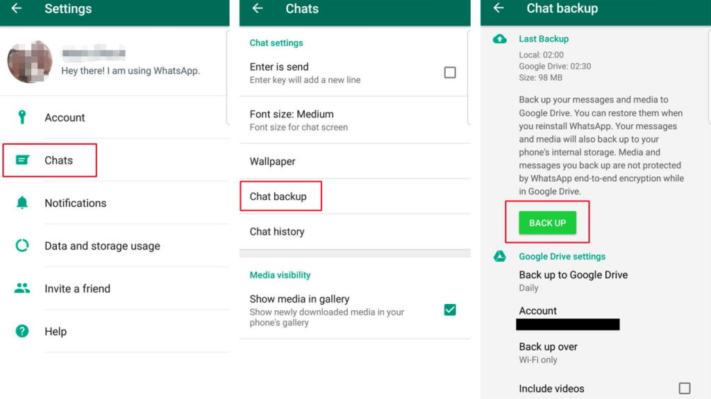 steps to backup gb whatsapp
